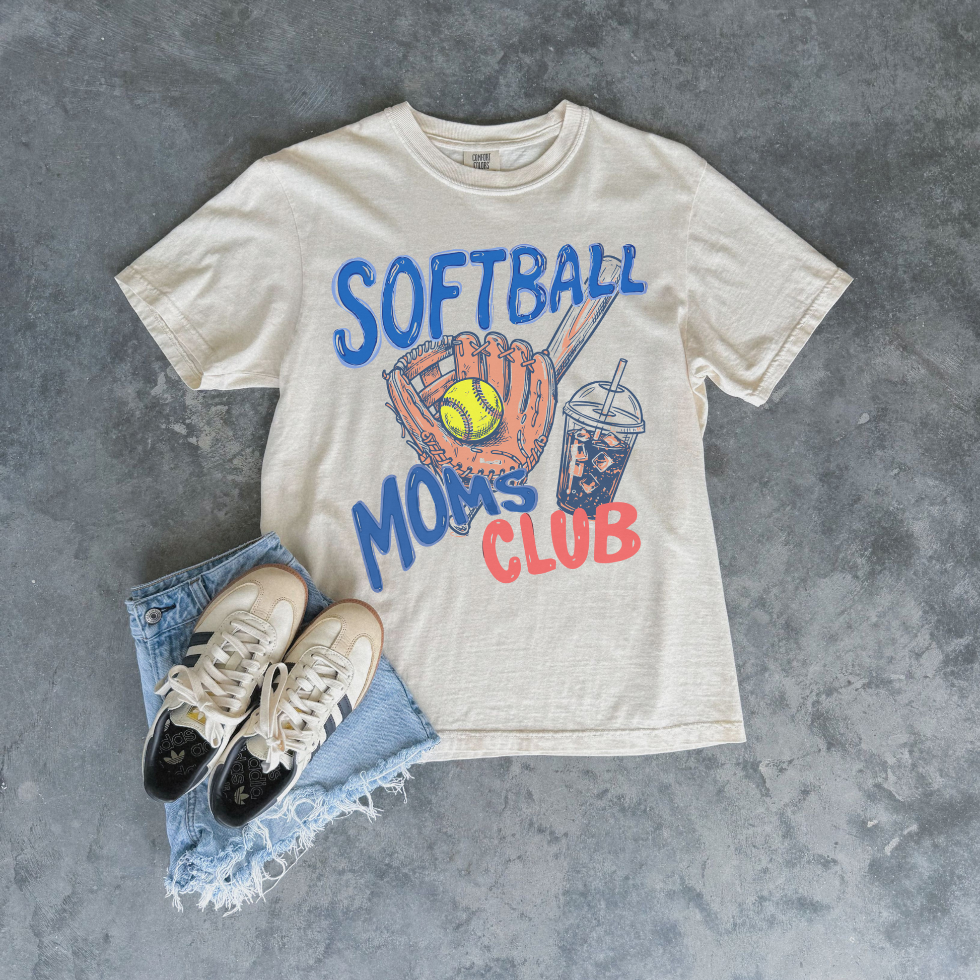 Softball Moms Club Graphic Tee – Cute Softball Mom Shirt