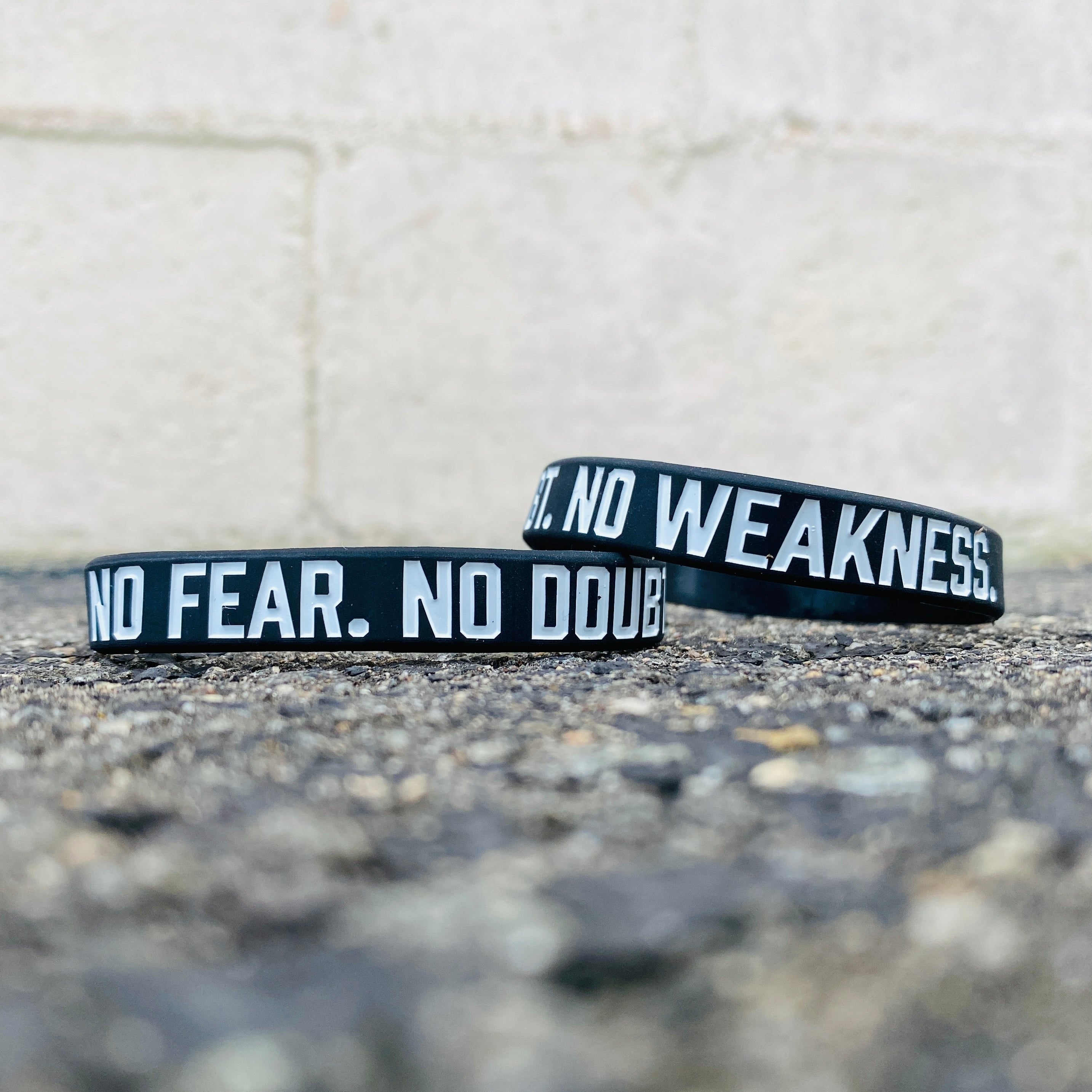 Collection of No Fear. No Doubt. No Weakness Wristband in a gallery layout