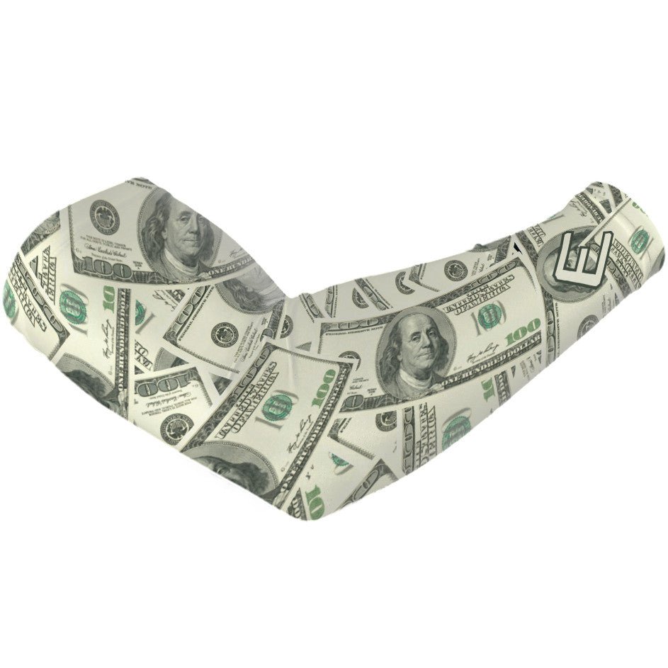 Collection of Dog bandana with dollar bill pattern on a white background in a gallery layout