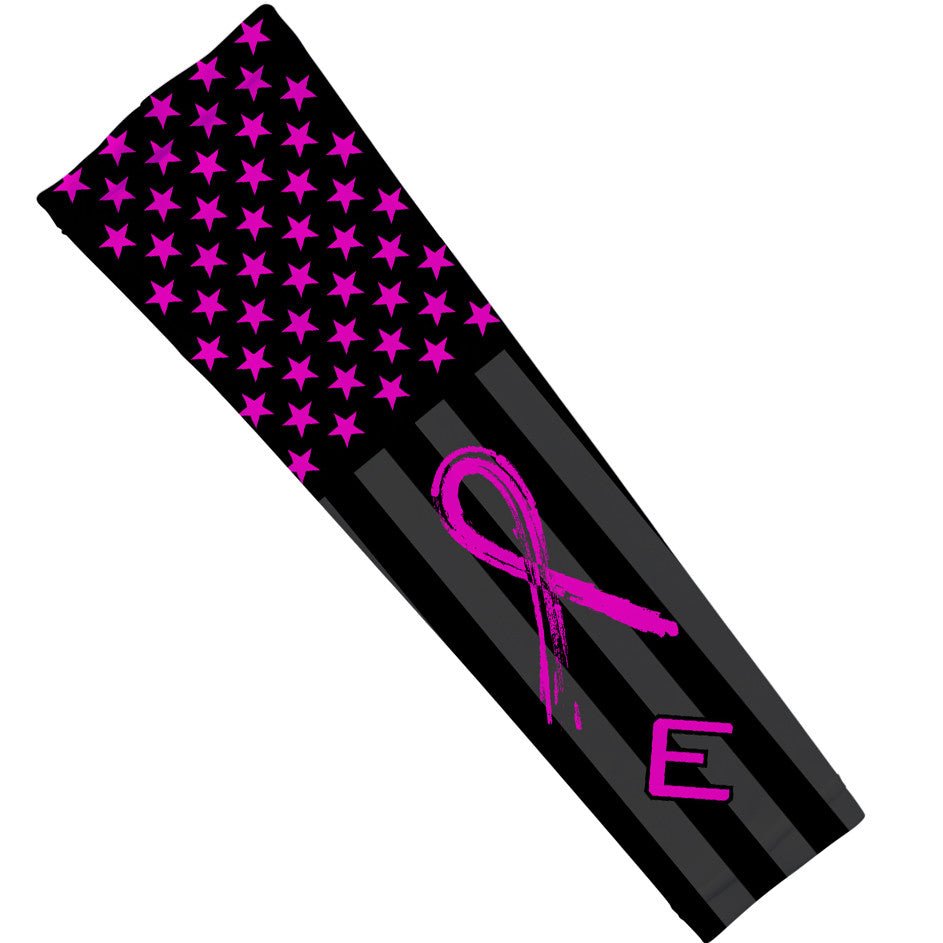 Collection of Black flag with pink stars and a pink ribbon on a white background in a gallery layout