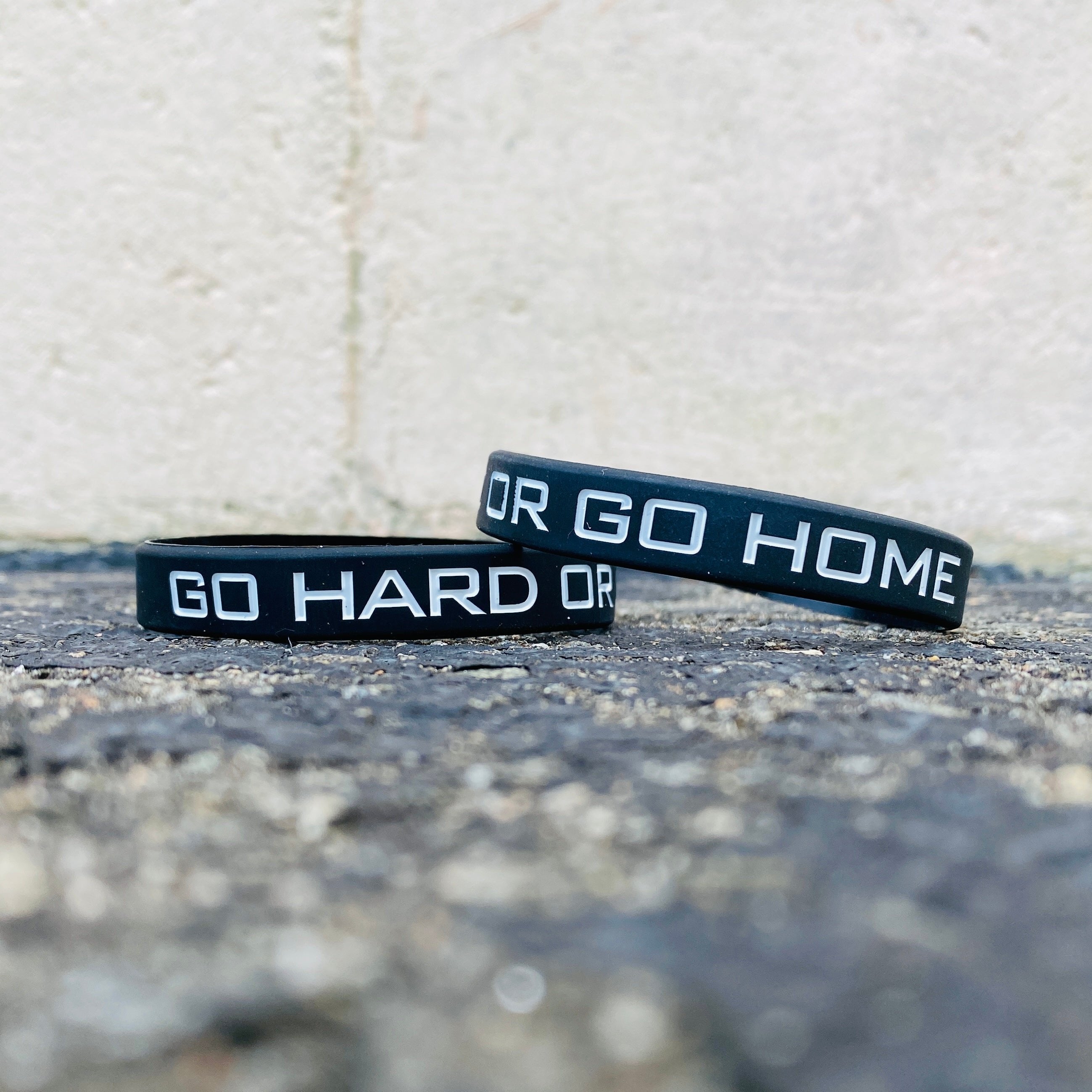 Collection of Go Hard Or Go Home Wristband in a gallery layout