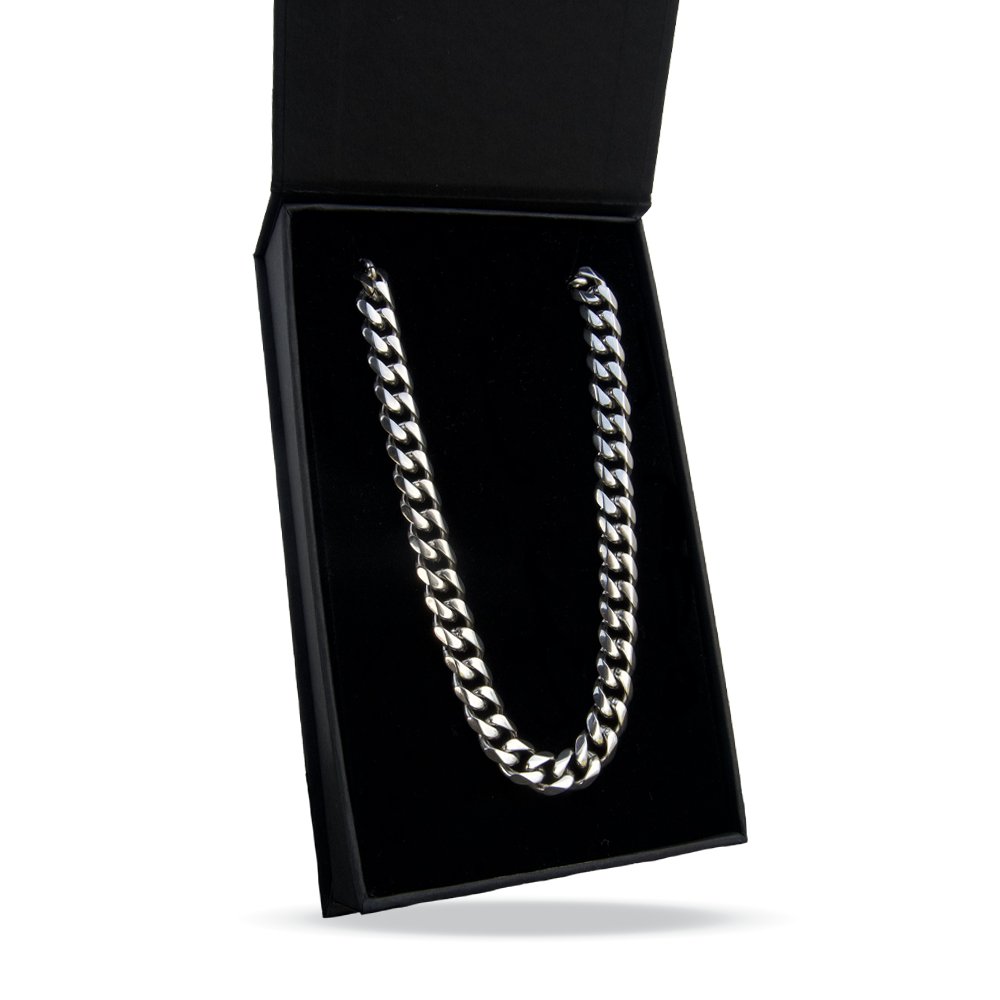Collection of 9mm Cuban Link Chain Necklace in a gallery layout