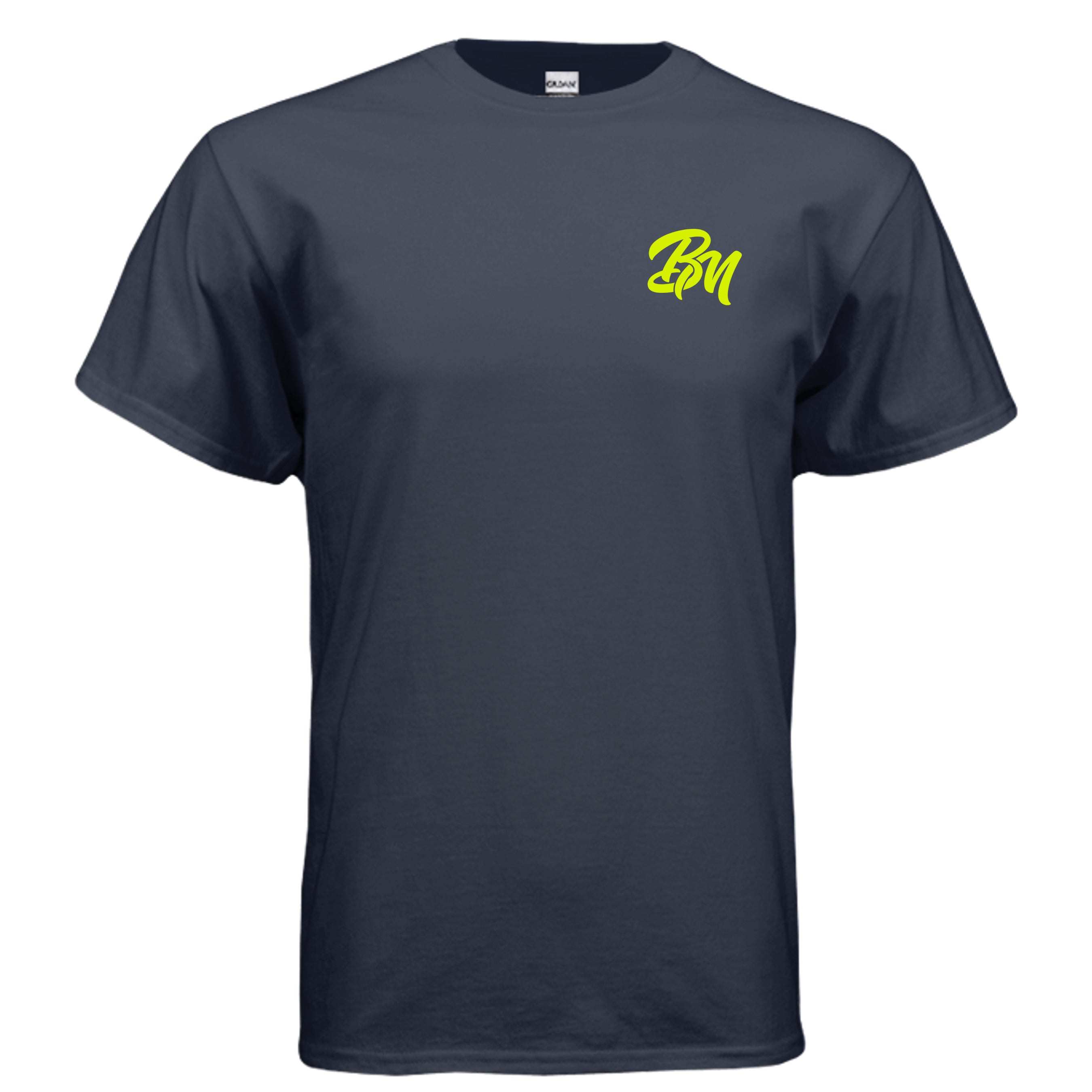 Collection of Baseball Mode Logo Navy T Shirt in a gallery layout