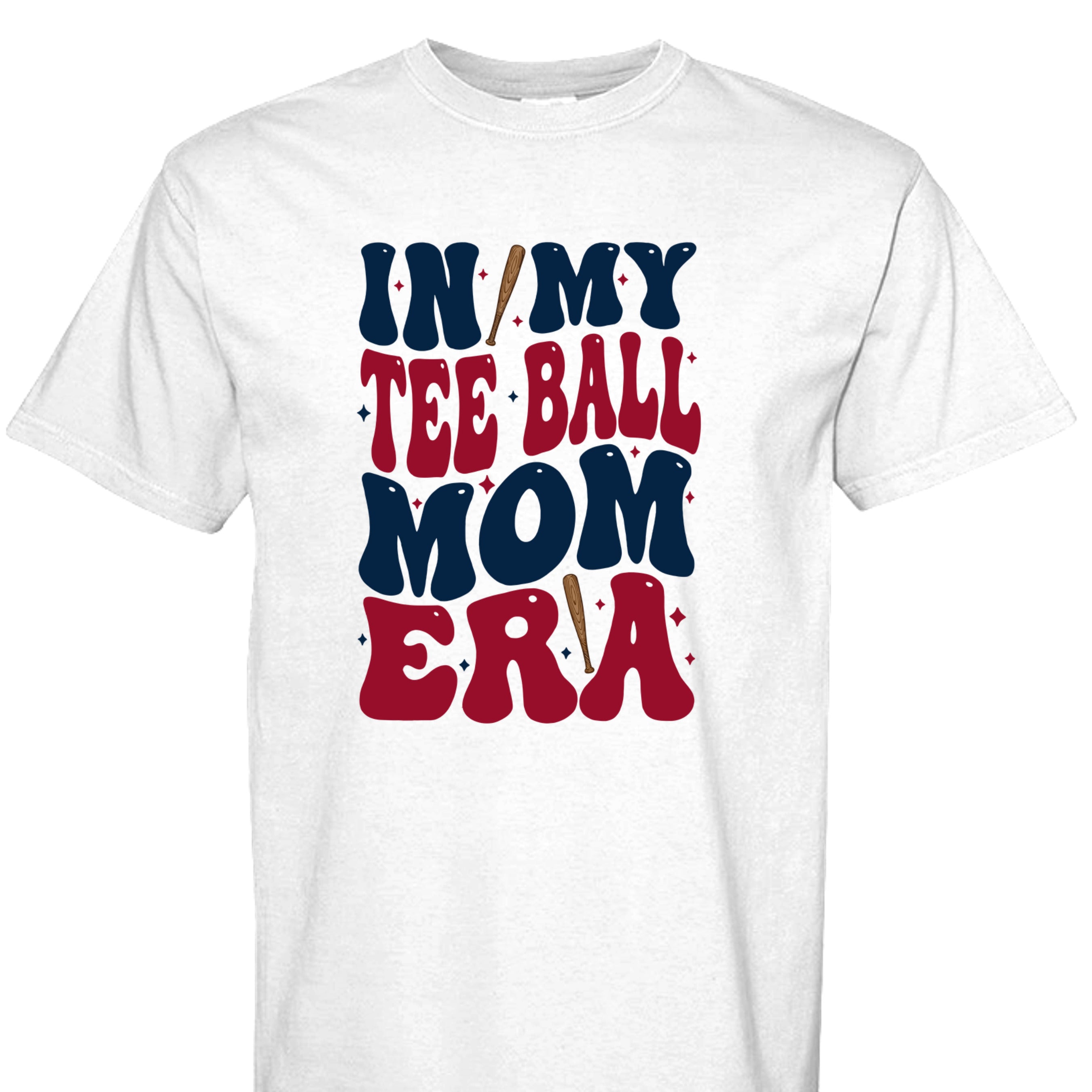 Collection of WHITE - T-Ball Mom Tee in a gallery layout