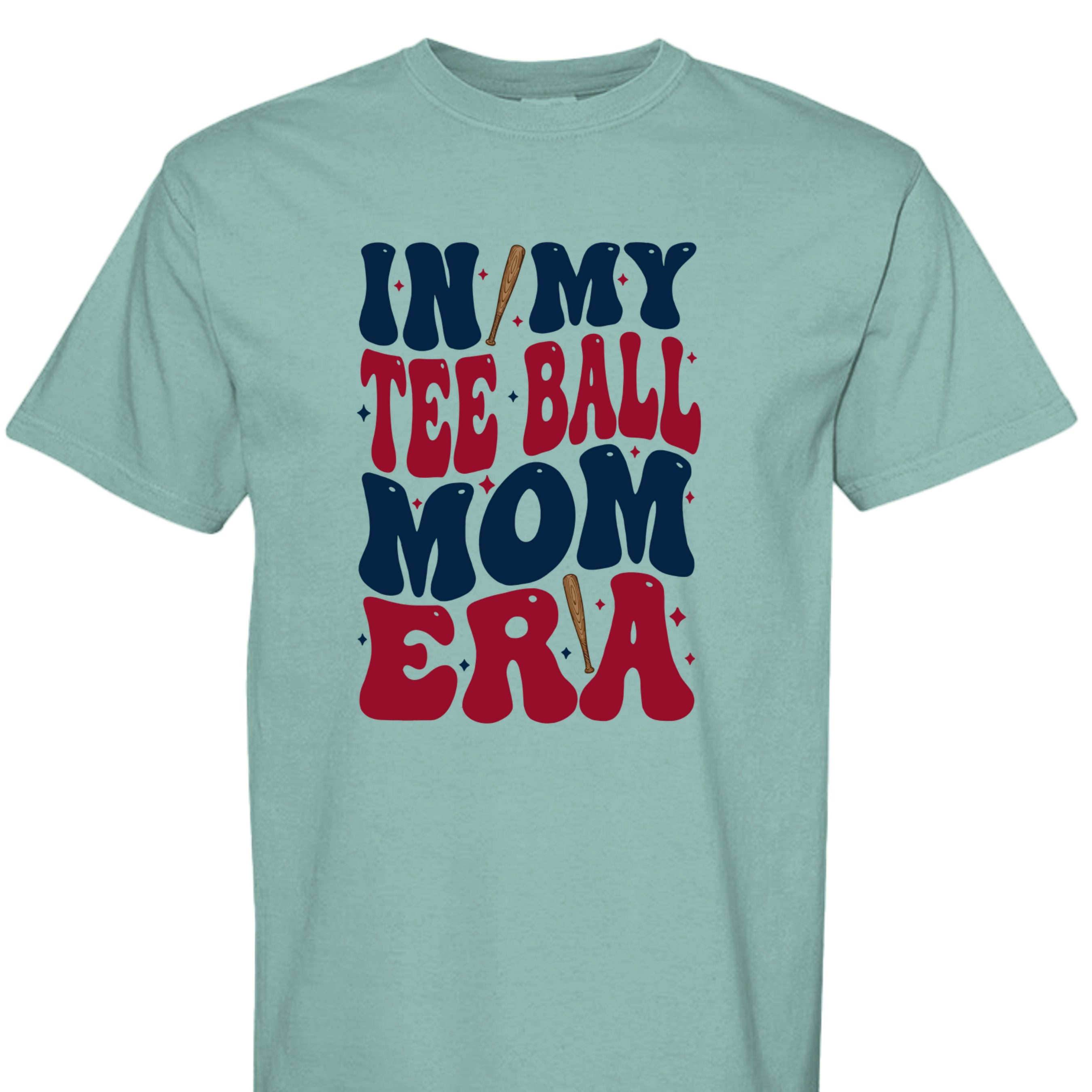 Collection of SEAFOAM T-Ball Mom Tee in a gallery layout