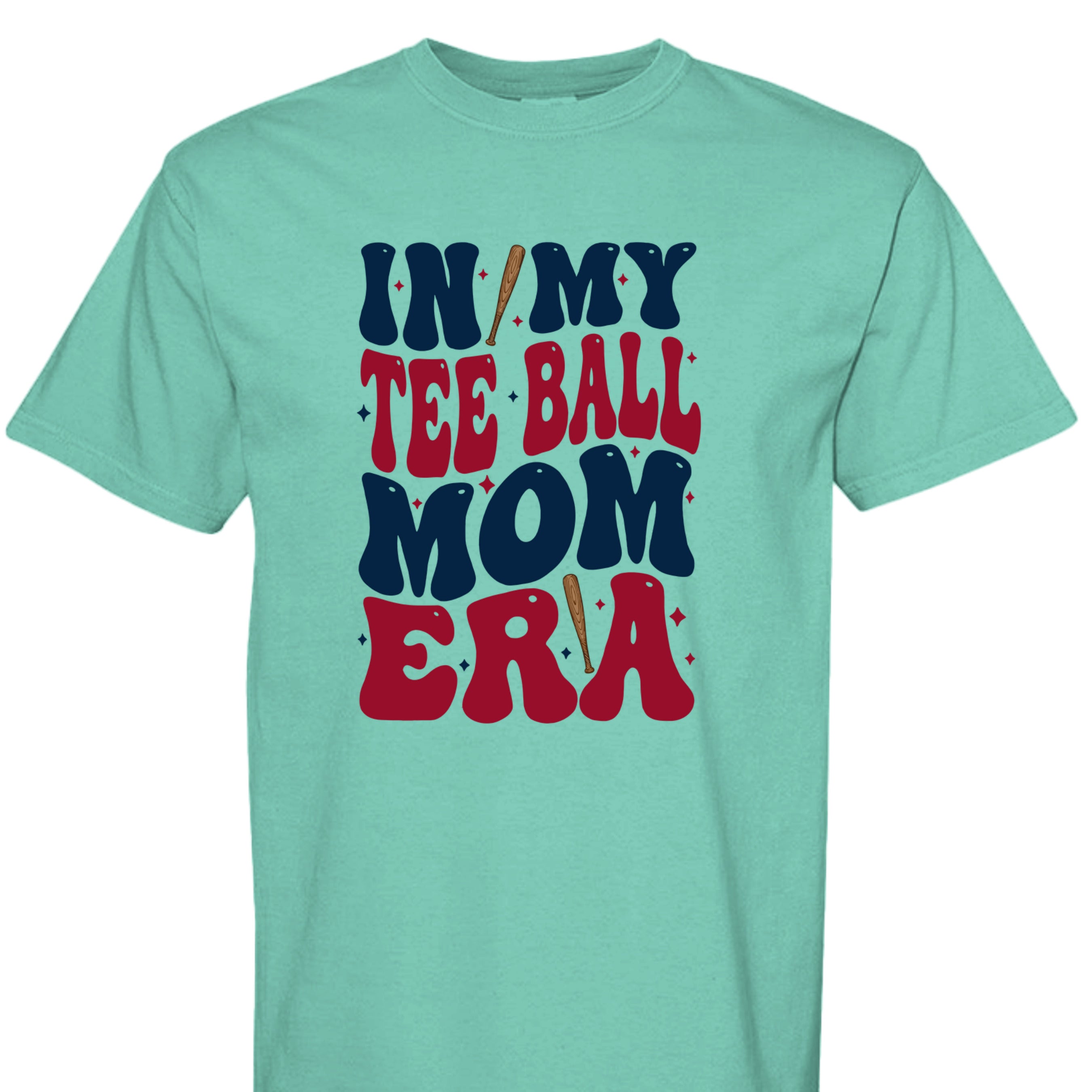Collection of CHALKY MINT T-Ball Mom Tee in a gallery layout