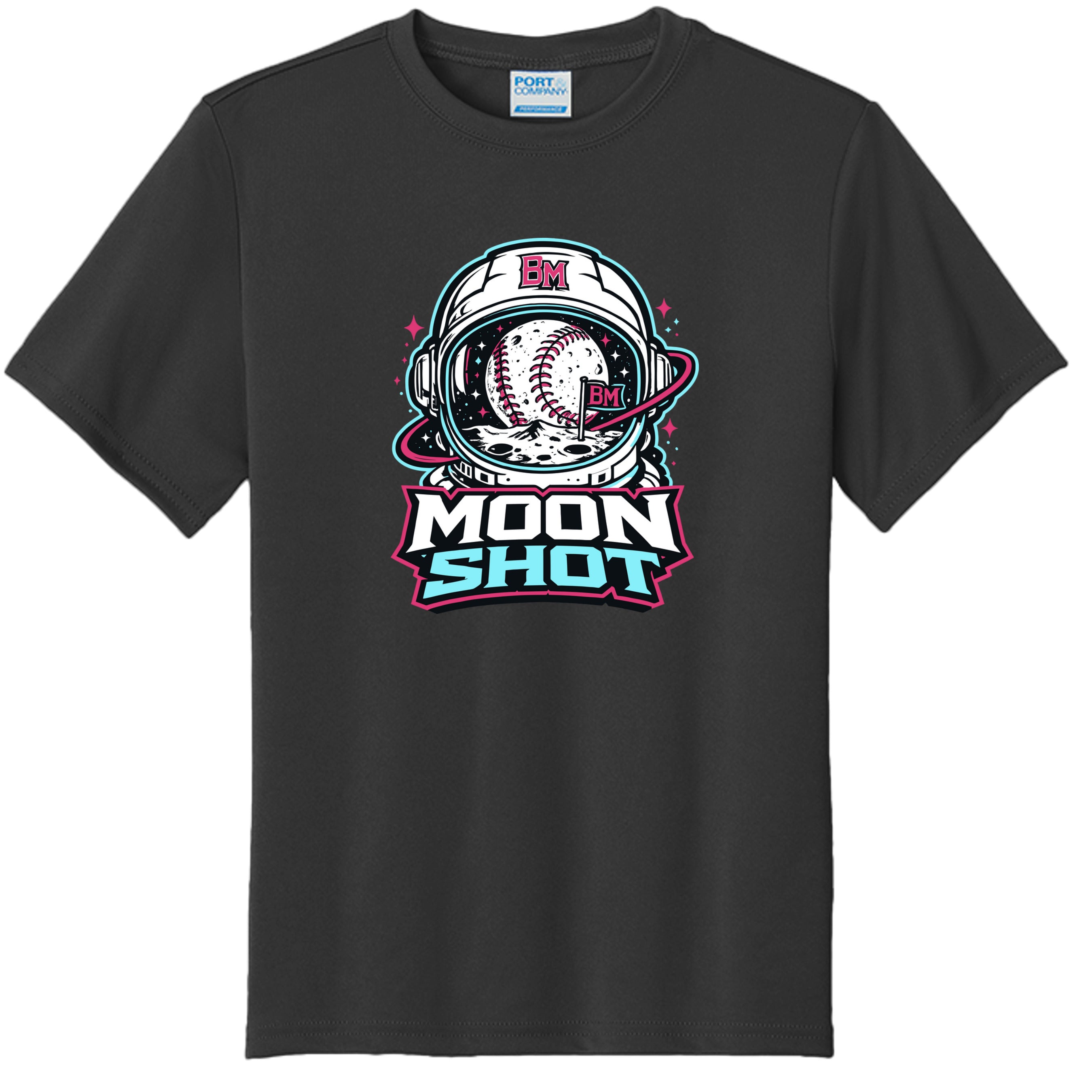 Collection of Moonshot black t shirt in a gallery layout
