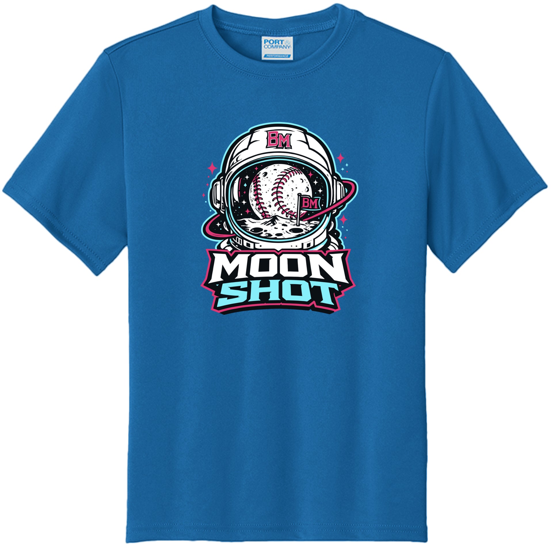 moonshot royal blue t shirt