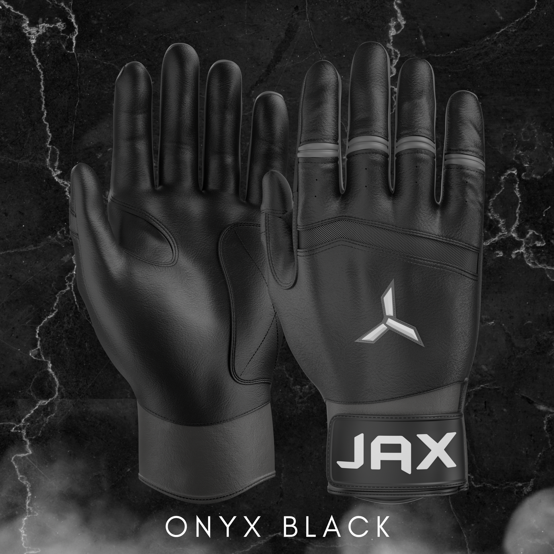 JAX Batting Gloves Onyx Black Pro Cuff