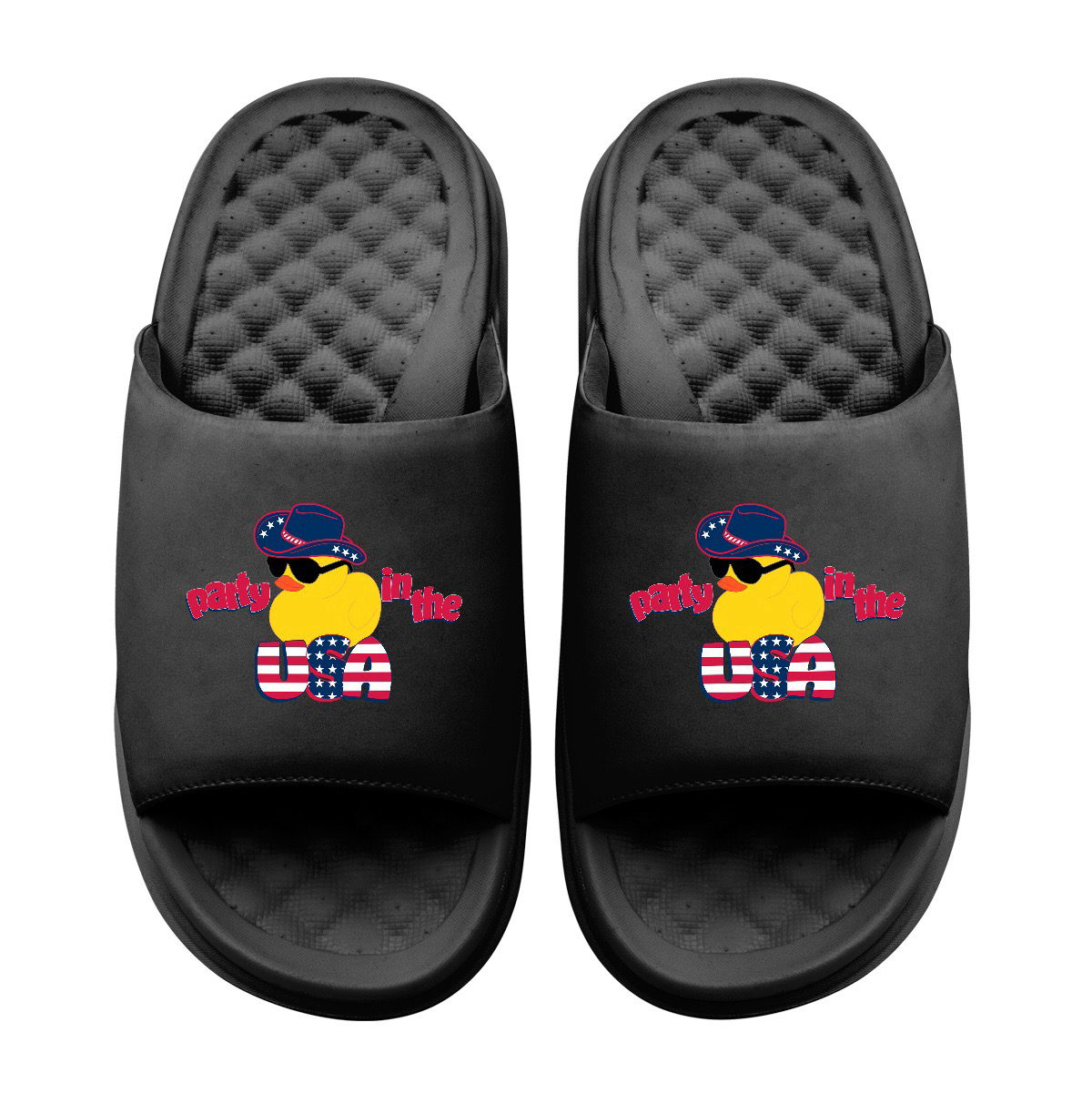 Collection of Party in the USA Rubber Duck Motive in a gallery layout