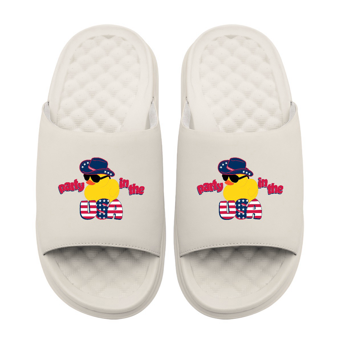 Collection of Party in the USA Rubber Duck Motive in a gallery layout