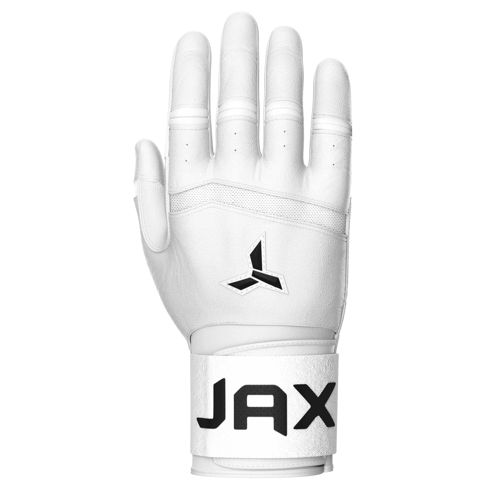 Collection of JAX Batting Gloves Platinum White Strap Cuff in a gallery layout