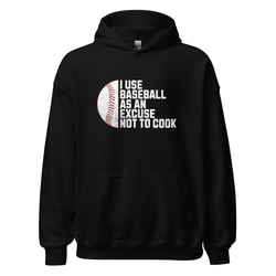Collection of Baseball Is My Excuse Not To Cook Hoodie in a gallery layout