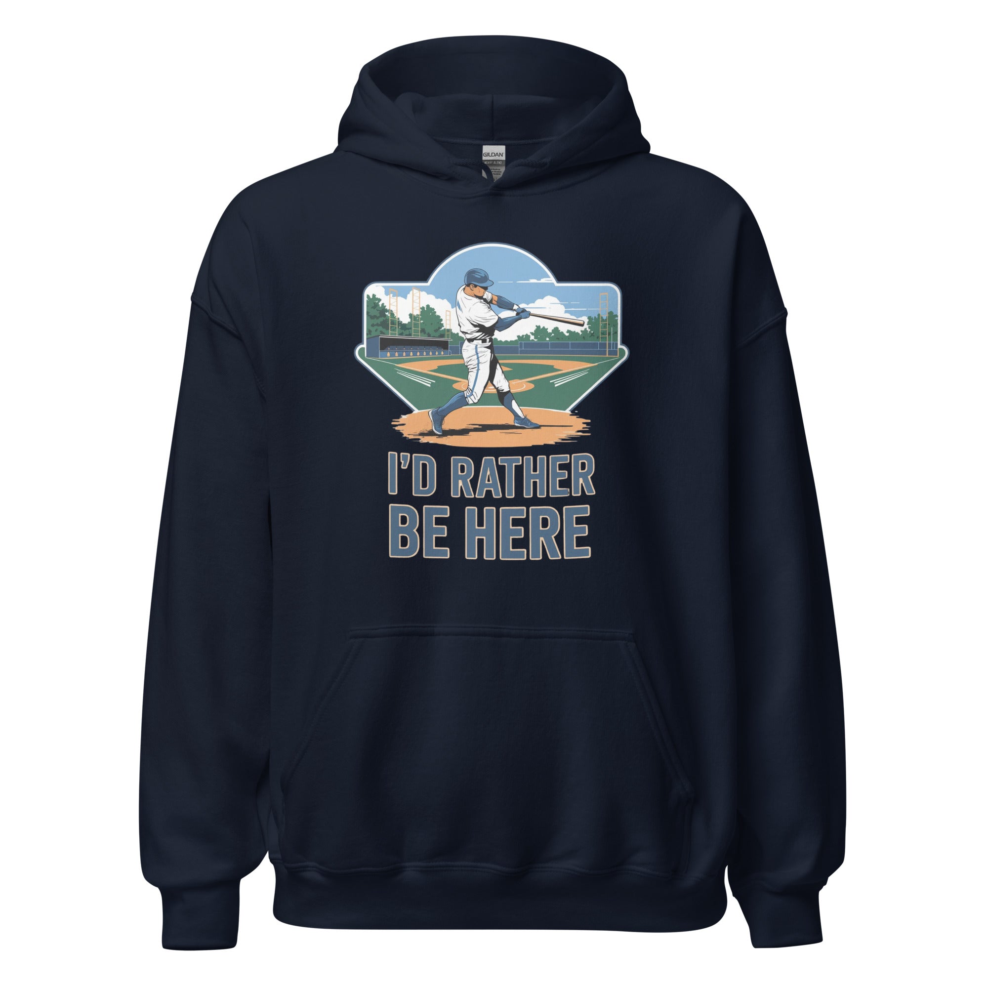 Collection of I'd rather be here hoodie in a gallery layout