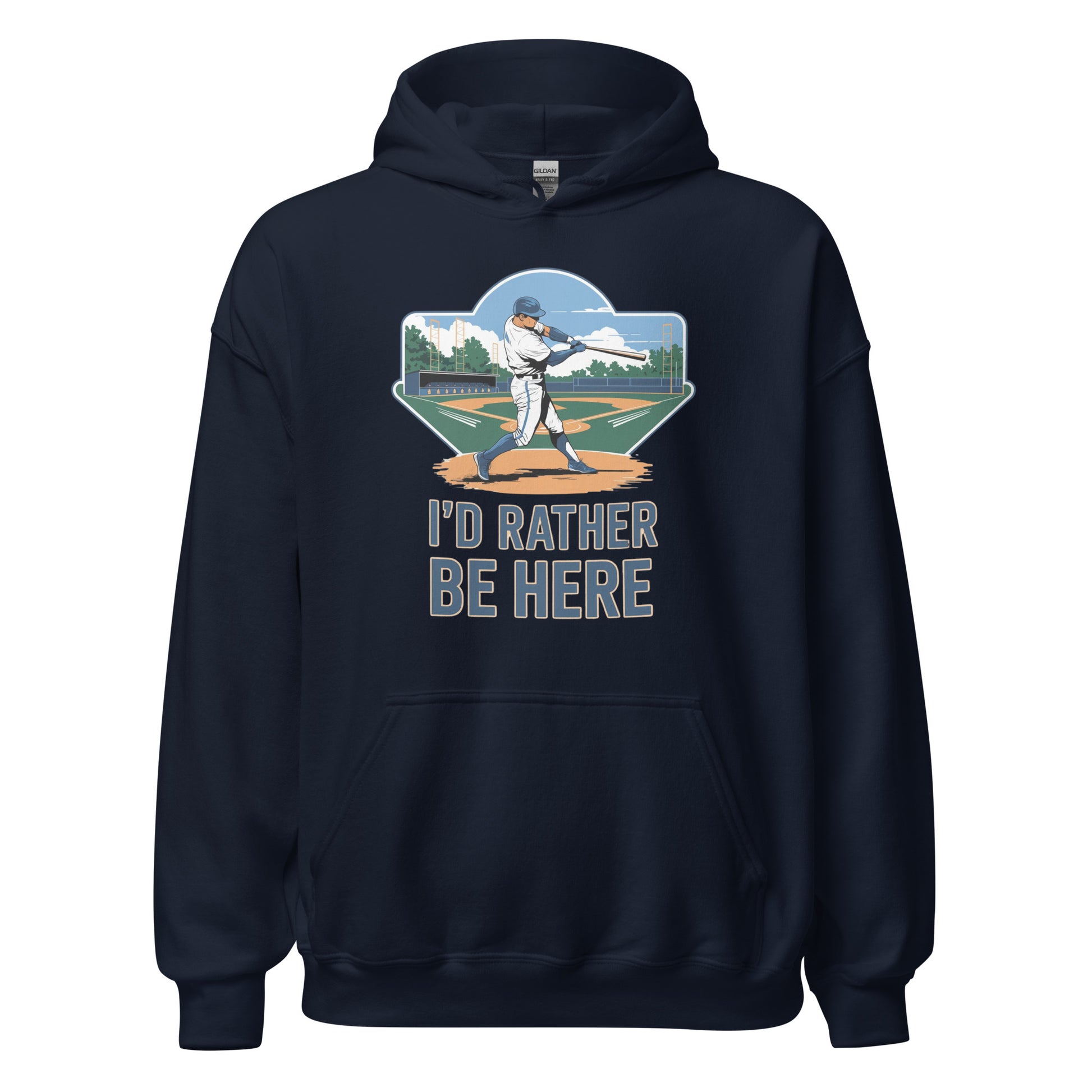 I'd rather be here hoodie