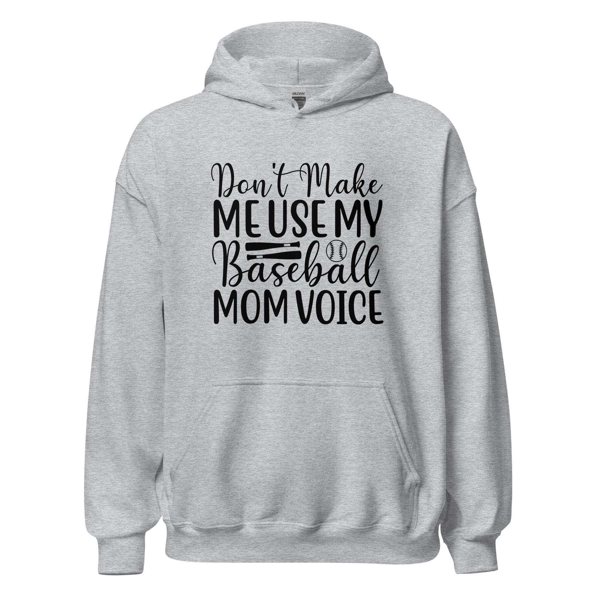 Baseball Mom Voice Hoodie