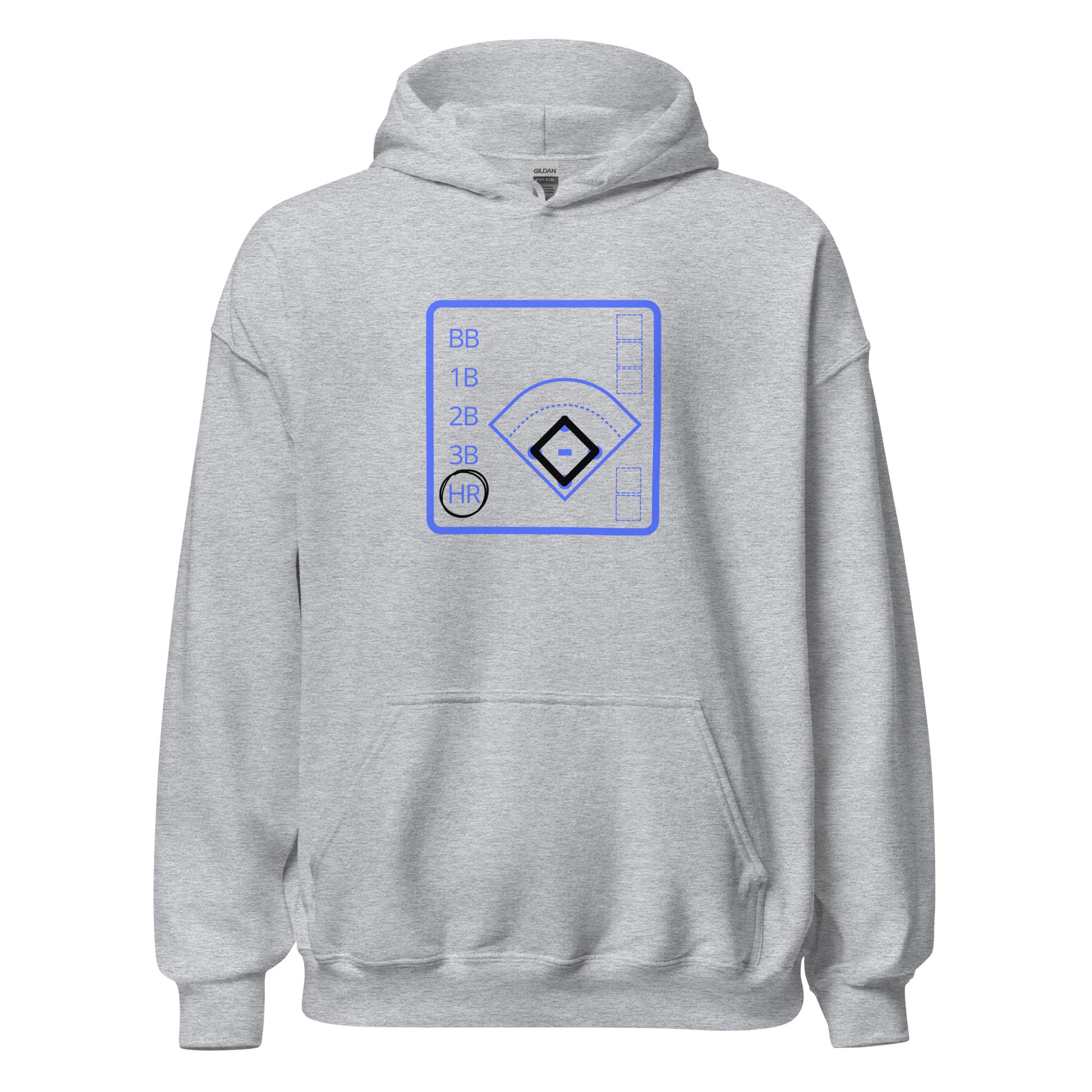 Baseball Scorebook HR Hoodie