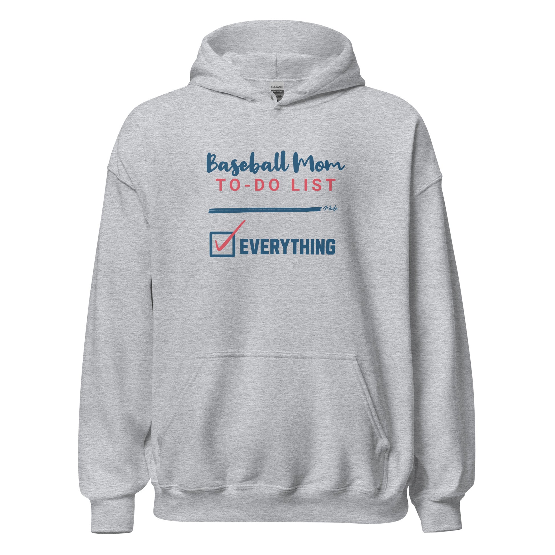 Baseball Mom To Do List Hoodie