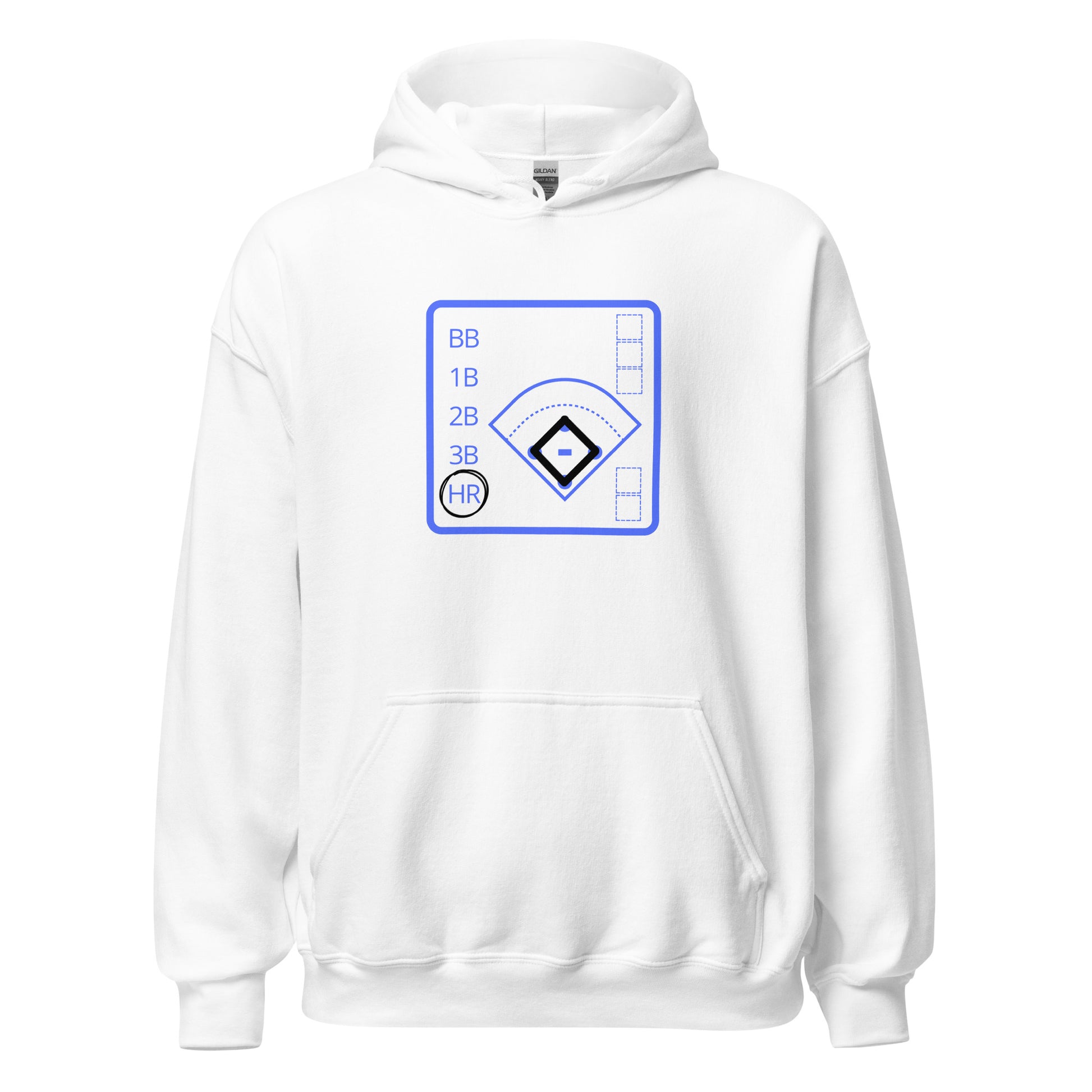 Baseball Scorebook HR Hoodie