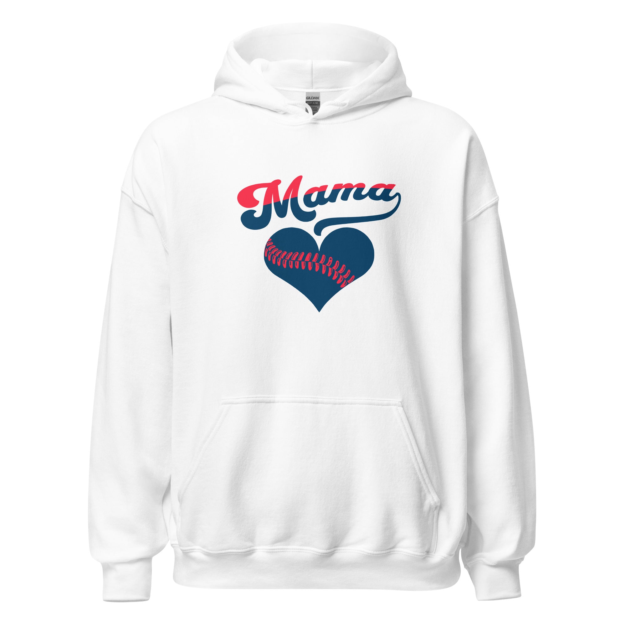 Collection of Baseball Mama Heart Hoodie in a gallery layout