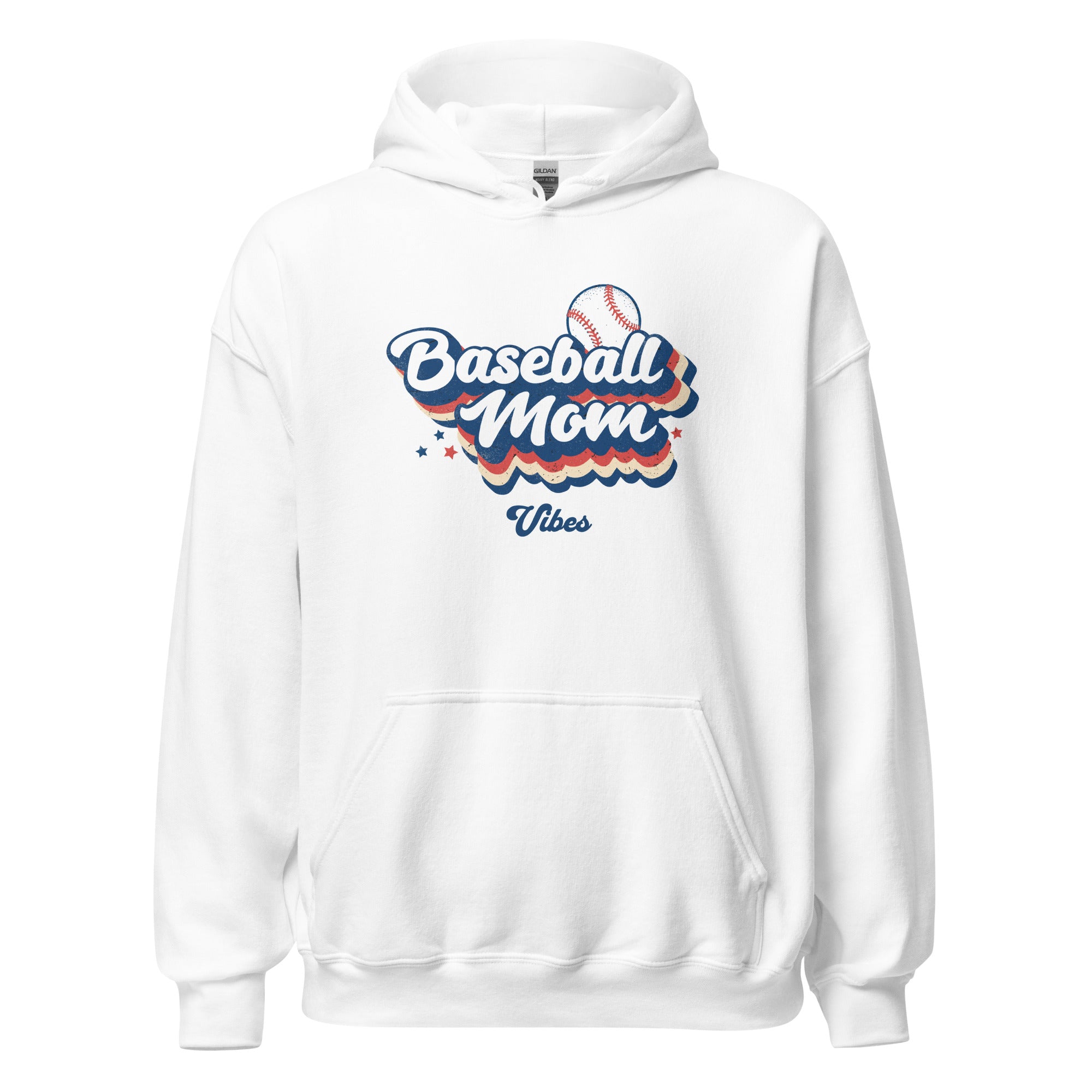 Collection of Baseball Mom Retro Hoodie in a gallery layout