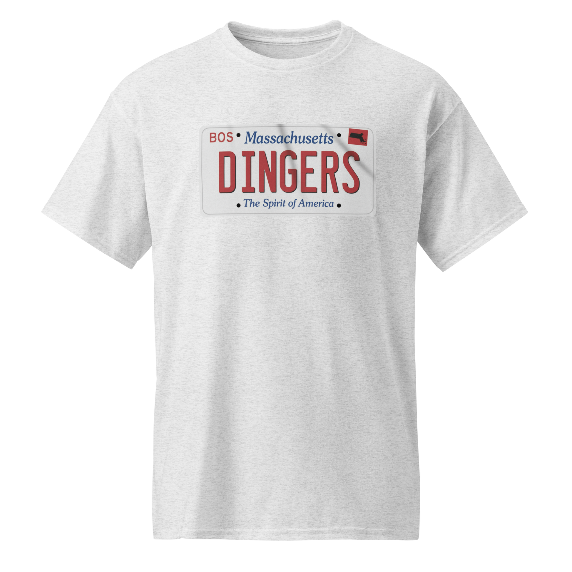 DINGERS Massachusetts License Plate T Shirt