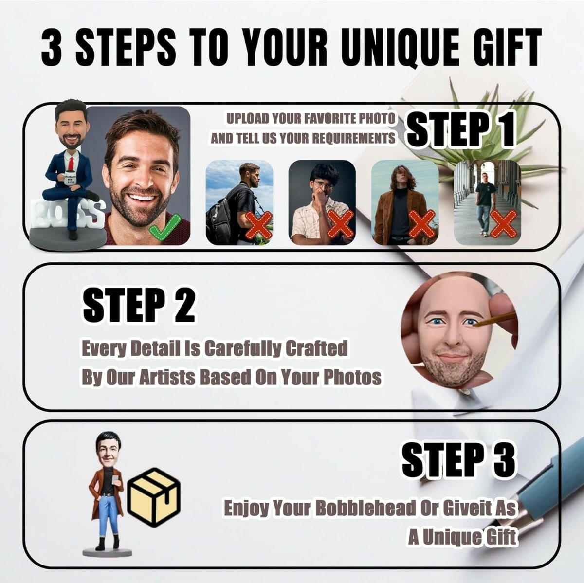 Custom Football Player and Coach Bobblehead